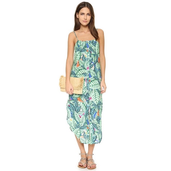 Mara Hoffman Leaf Print Linen Dress - Picture 3 of 10